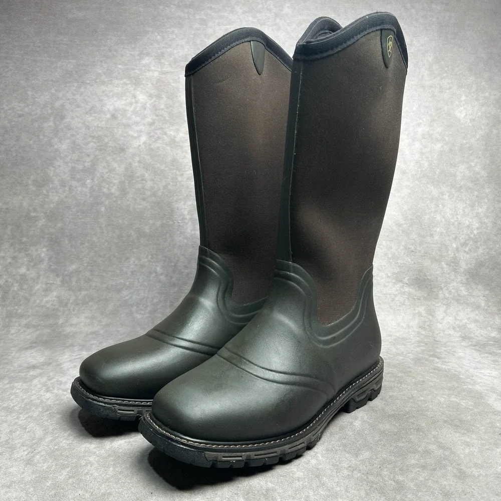 Ariat Men's Conquest Neoprene Wellington Hunting Boots Size 10EE Muck Boots
